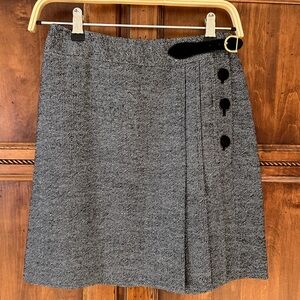 Milly of New York Original Classic Kilt Pleated Tweed Buckle Skirt | Size 2